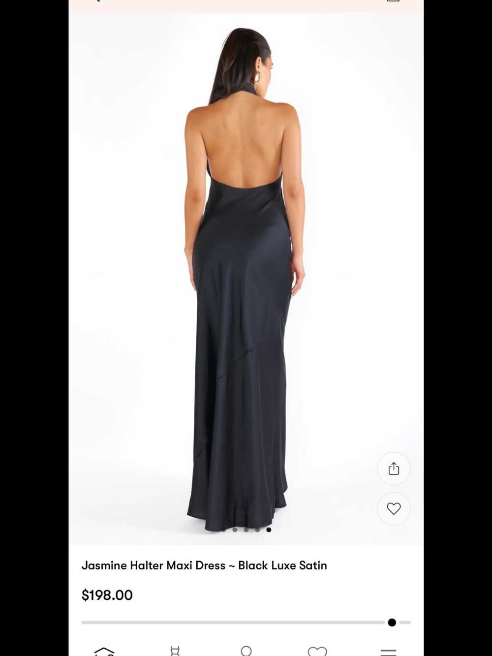 Show Me Your MuMu Black Twisted Halter Maxi Dress - Picture 2 of 5